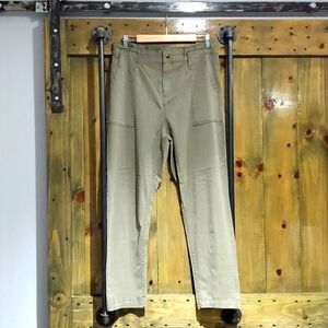 TOPSHOP OLIVE GREEN UTILITY CARGO PANTS SIZE 8 MINIMALIST
